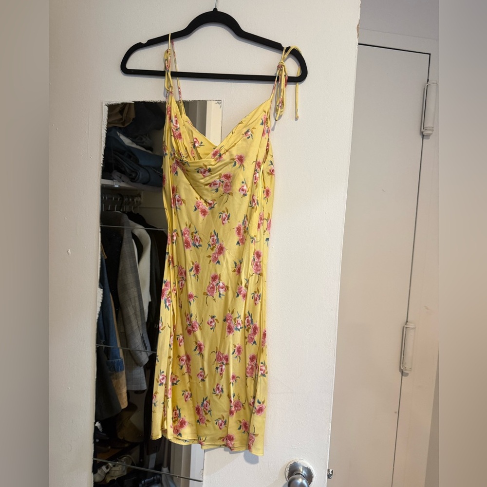 Zara Yellow Floral Mini Dress